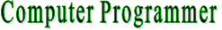 Computer Programmer